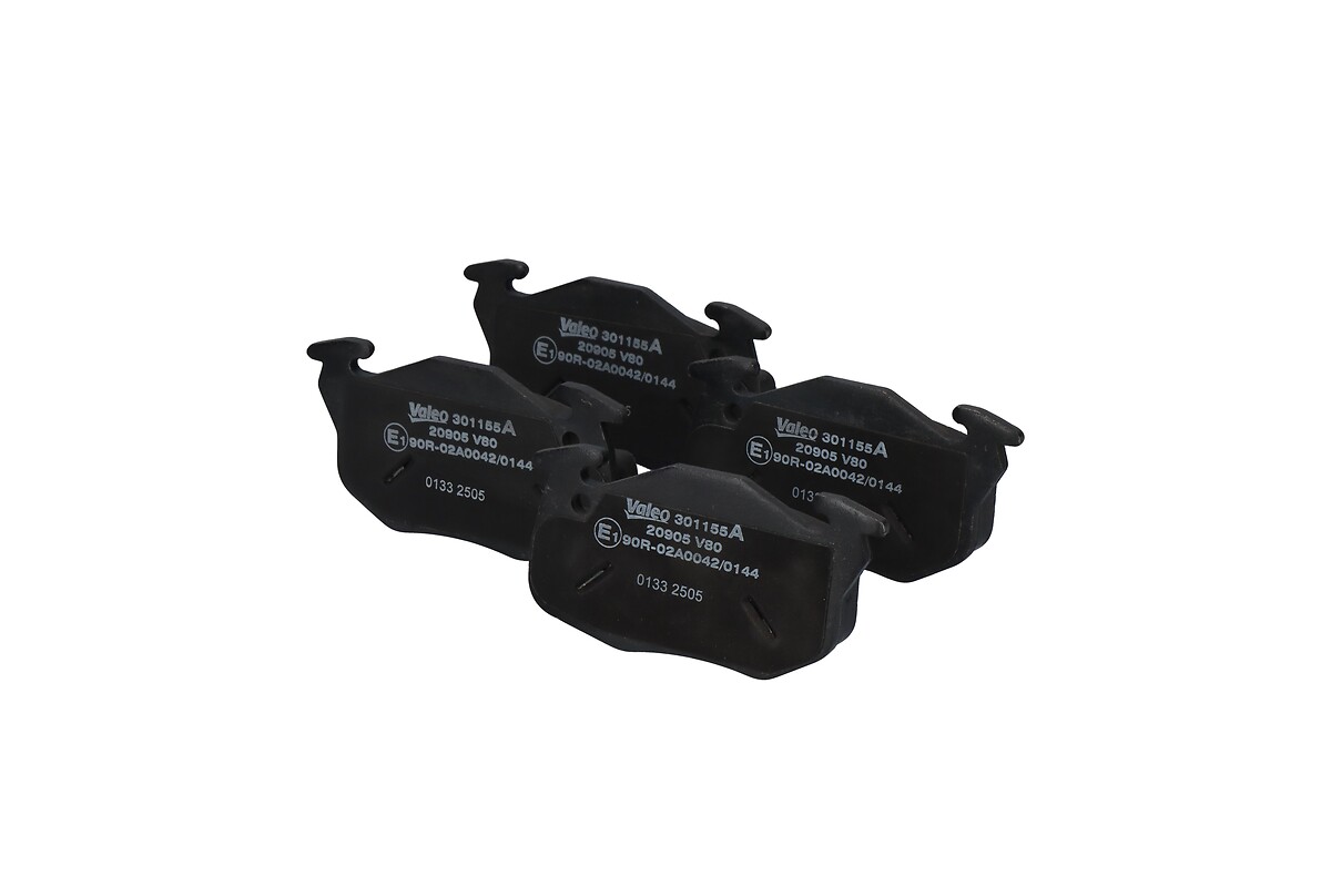 Jeu de 4 plaquettes de frein VALEO 301155A